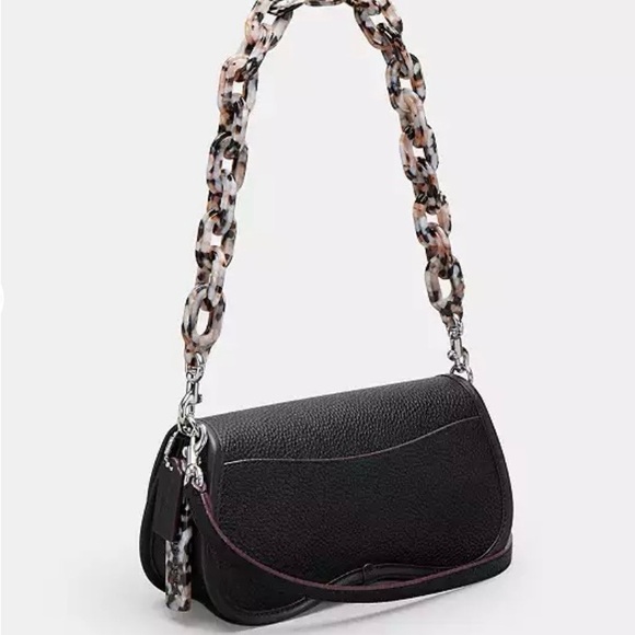 NWT Coach Black wavy Dinky Bag - Picture 3 of 8